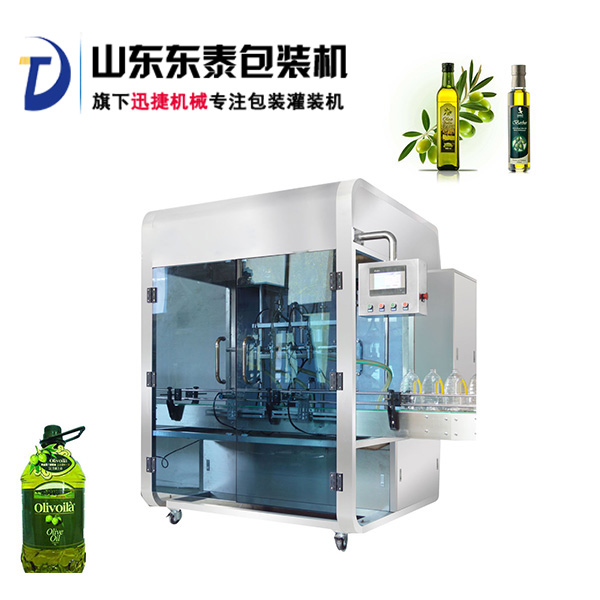 前方高能！快被這款全自動(dòng)橄欖油灌裝機(jī)帥哭了